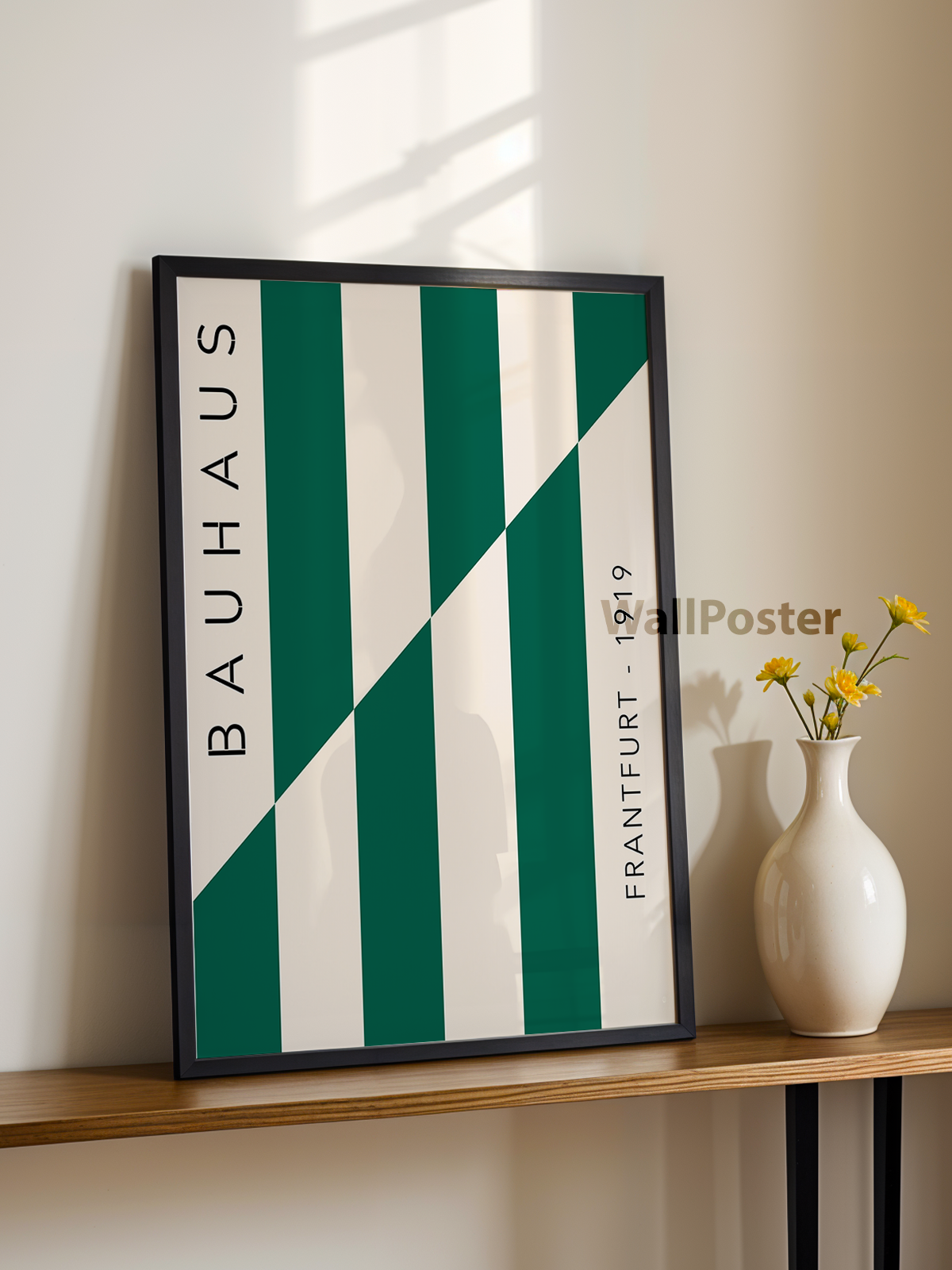 Bauhaus Frankfurt: Green Stripes and Diagonal, 1919